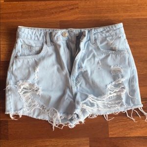 Ripped Jean shorts